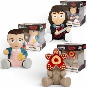 Stranger Things Handmade by Robots Knit Vinyl Figures Lot of 3 NIB
